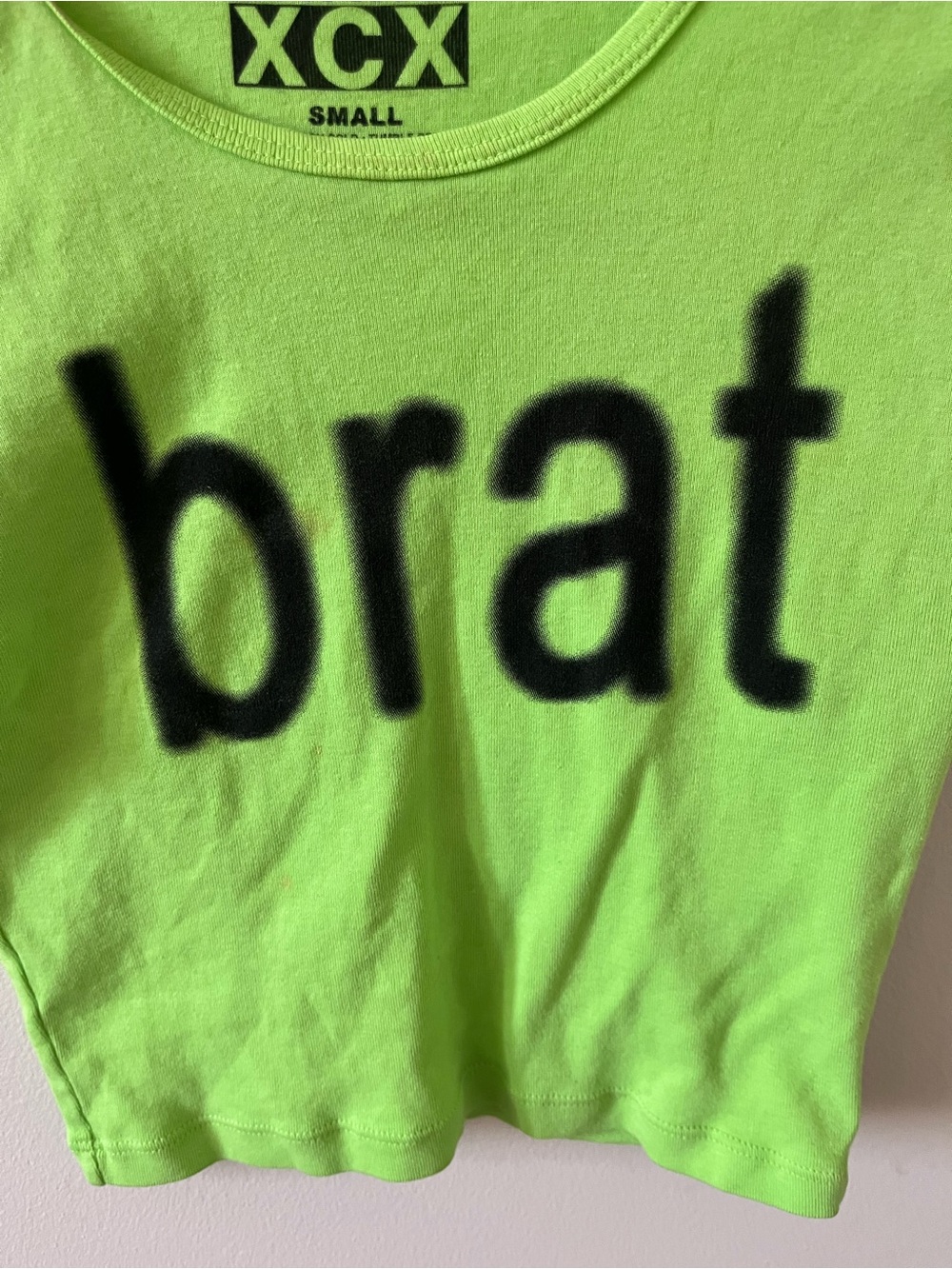 Charli XCX BRAT crop top baby tee - Picture 3 of 3